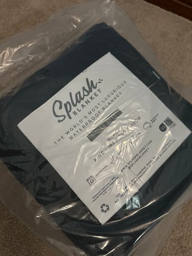Customer photo review of Waterproof Splash Blanket™️ - Black Fitted Sheet
