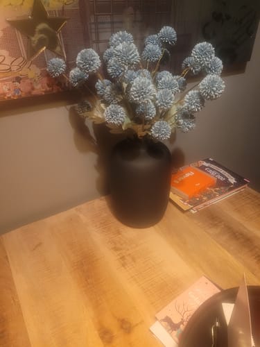 Fotorecensie van een klant over Zijden Kiku Bloemen - Blauwgrijs