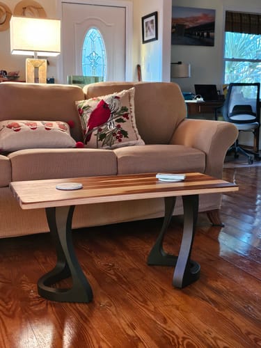 Customer photo review of Metal Bench Legs - 117 Uzar - 13W, 16H inch