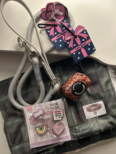 Niamh review of Poo Bag Holder – Collar – Coffee Beans + Little Weens - Brown image 1 out of 1