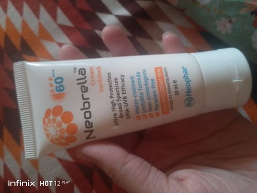 Customer photo review of Neobrella Sunblock Cream SPF60 PA+++