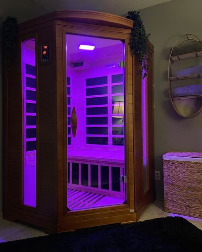 Customer photo review of Smartmak Pentagon Saunas 2-Person Far Infrared Sauna