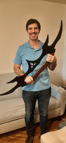 Customer photo review of 45" Kahless Bat'leth Sword in Just $77 (Battle Ready Spring Steel & D2 Steel Available) of Klingons from Star Trek-Star Trek Bat'leth