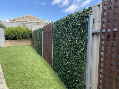 Customer photo review of Jasmine Artificial Hedge Extendable Trellis / Screen 2 Meter By 1 Meter UV Resistant (PVC)