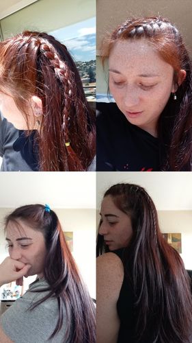 Reseña con foto de un cliente sobre Pack 2 Hennas Jamila BAQ Premium - Cobrizo Intenso y Duradero 🔥 👩🏼🦰