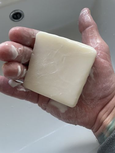 Customer photo review of Grass-Fed Tallow Soap | Moisturising Cleansing Bar