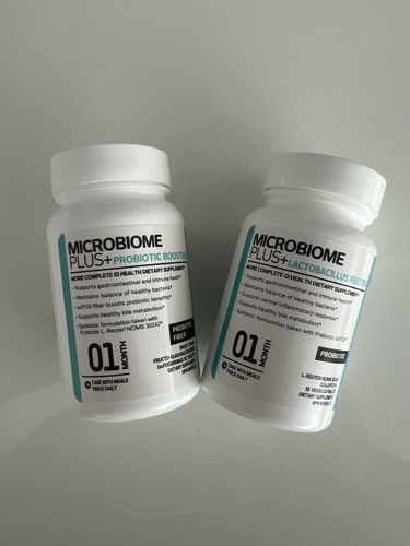 Customer photo review of Probiotic Prebiotic for Heart Health & Bloating | Microbiome Plus+