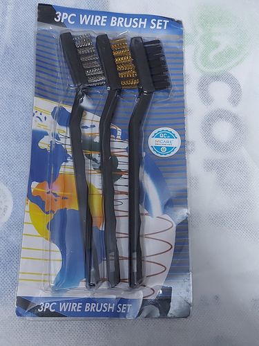 Customer photo review of 3 pcs Mini Wire Brush with Brass, Nylon, Stainless Steel Bristles (Pack of 1 Contains 3 Pieces of Brush)