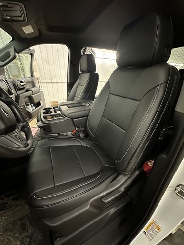 Customer photo review of 2019-Up Chevrolet Silverado Premium Custom Leather Seat Covers