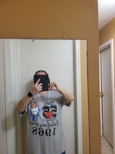 Customer photo review of Chapter 55, Fabulous Since 1968 55th Birthday Unique T Shirt For Woman, Custom Birthday Shirt, Her Gifts For 55 Years Old , Turning 55 Birthday Cotton Shirt