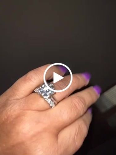 Customer video review of Classic Solitaire Moissanite Six-Prong Sterling Silver Ring