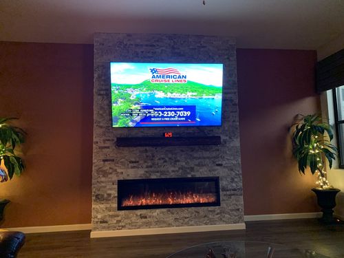 Customer photo review of Modern Flames Spectrum Slimline 60'' Wall Mount / Recessed Linear Electric Fireplace