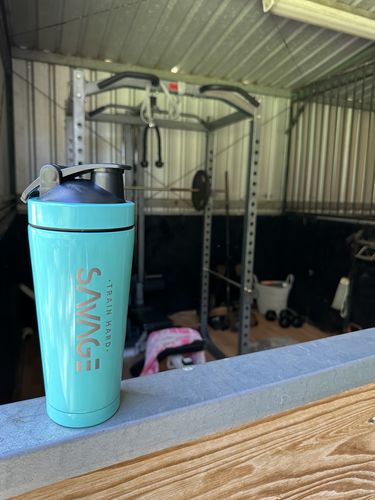 Customer photo review of 700ml Stainless Steel Insulated Shaker - Teal