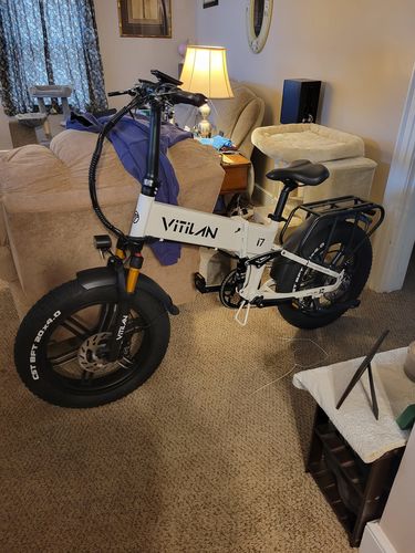 Customer photo review of I7 Pro Folding Full Suspension Electric Bike