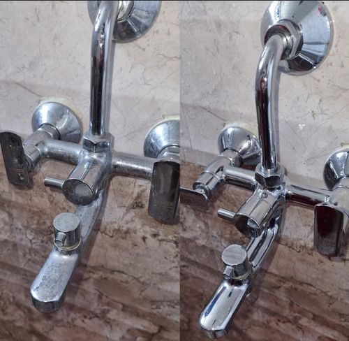 Customer photo review of Ecofriendly Limescale Remover/Descaler for taps, Hard Water Stains, Showers ,faucets & bathroom Tiles-500ml