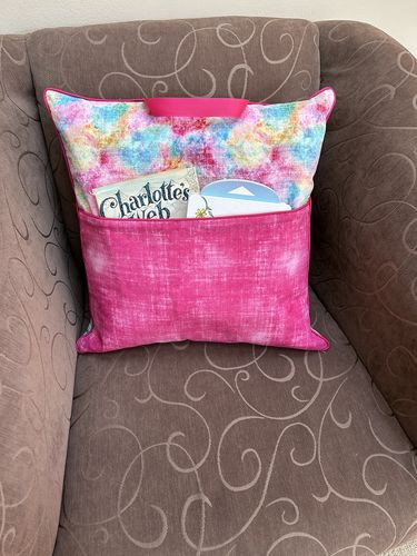 Customer photo review of Reading Pillow / Pocket Book Pillow Pattern in Two Sizes | Digital PDF Pattern