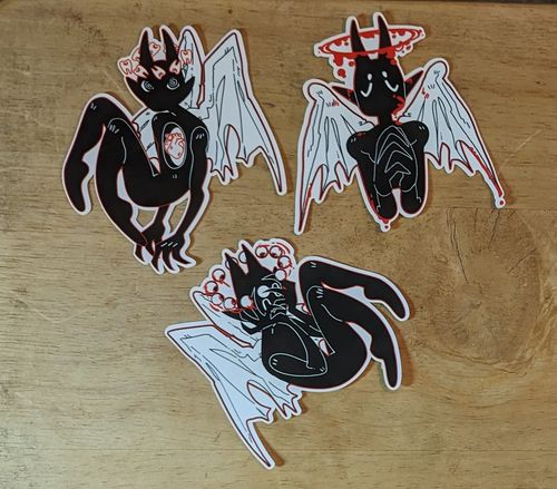 Customer photo review of Gore Angel Stickers