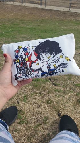 Customer photo review of Circus Daydream Pencil Pouch
