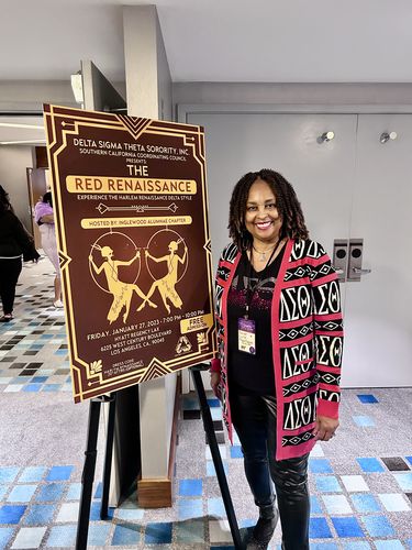 Customer photo review of Delta Sigma Theta Cardigan