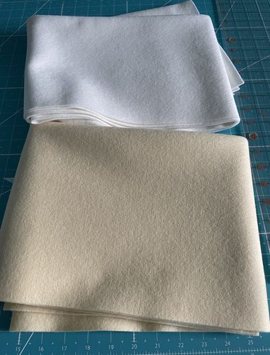 Customer photo review of 100% Wool Craft Felt - 1/2 Yard Precuts
