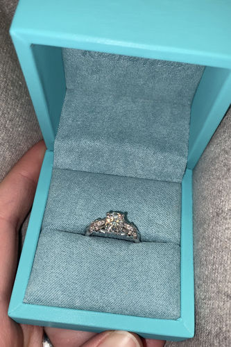 Customer photo review of Butterfly Moissanite Vine Engagement Ring