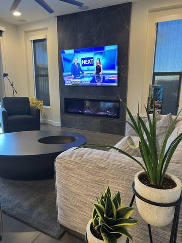 Customer photo review of Dimplex IgniteXL 60" Linear Recessed / Built in Electric Fireplace