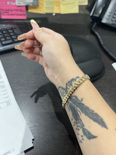 Customer photo review of 14K Hollow Cuban Bracelet (7.5 mm) 🤩 JTJ™-