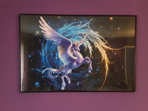 Customer photo review of 5D Diamond Painting schöner Einhorn
