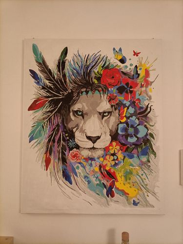 Customer photo review of Holzkeilrahmen - Malen nach Zahlen