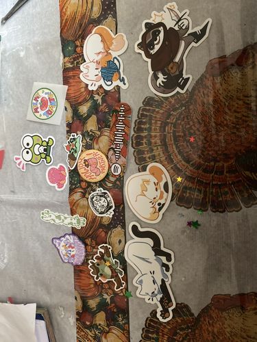 Customer photo review of Cute Ghost Cat Stickers!