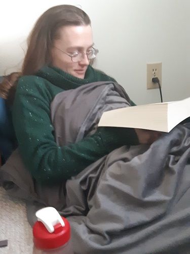 Customer photo review of Simplesleep Weighted Blanket