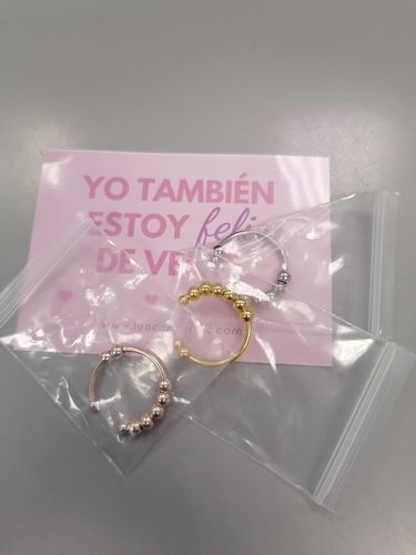 Customer photo review of Anillo ajustable anti-ansiedad / anti-estrés (Acero inoxidable)