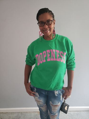 Customer photo review of DOPE Earrings