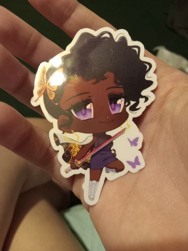 Customer photo review of Black Kanao Sticker