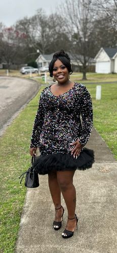 Customer photo review of "ESTHER" (Rainbow Iridescent) (Ready to Ship)