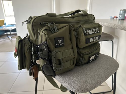 Customer photo review of Tacpac 'Recon 2.0' Hunter Green Nappy Bag Set