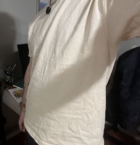 Customer photo review of 9 oz Cotton Tubular T-Shirt - Embryo