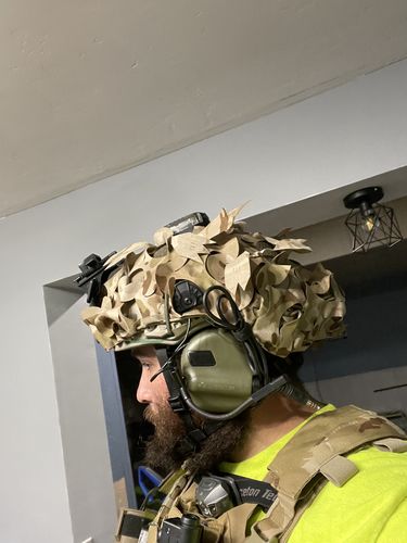 Customer photo review of Predator Ghillie™ Helmet Cover