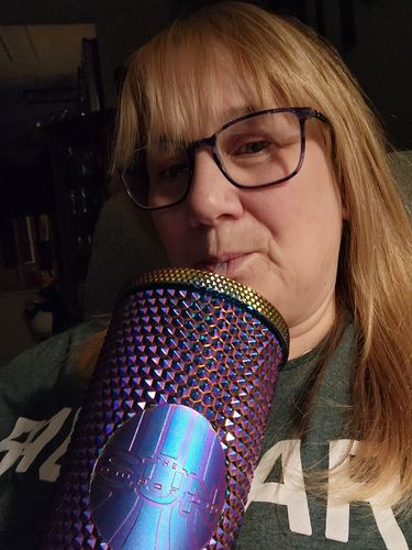 Customer photo review of Tumbler - Oil Slick