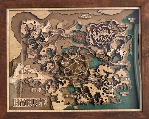Customer photo review of THE HYRULE 3D MAP