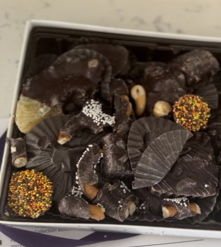Customer photo review of Signature Collection Boxed Vegan Chocolates, 1 lb.