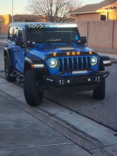 Customer photo review of Blue Line Modern Tattered US Flag