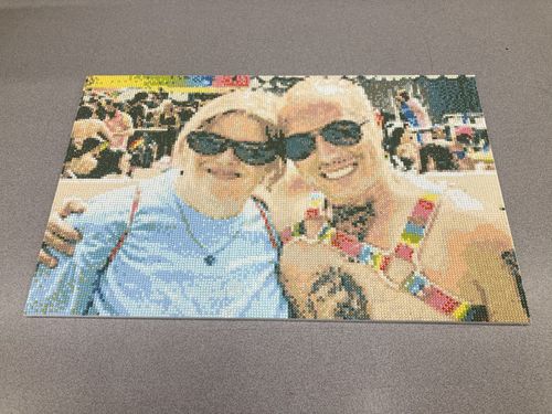 Customer photo review of Custom Diamond Painting Kits for Adults DIY 5D - Photo Diamond Art Shipped from USA