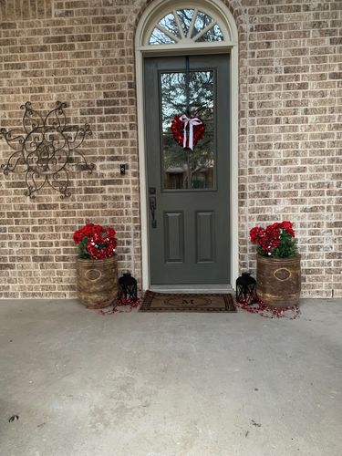 Customer photo review of Clear 4 Lite Glass and Frame Kit (3/4 Lite 24" x 50" Frame Size)