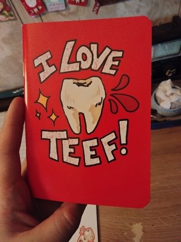 Customer photo review of I love teef! Pocket Book