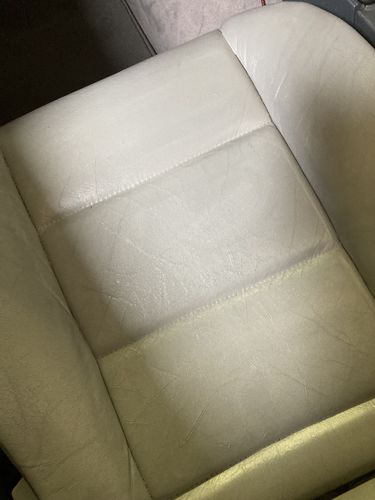 Customer photo review of Clyde’s Leather Recoloring Balm