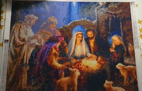 Customer photo review of 5D Diamond Painting Jesus Christus Geburt