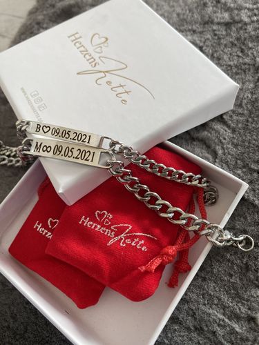 Customer photo review of Partnerarmbänder mit Gravur