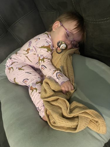 Customer photo review of Rexy and I Know It Convertible Footie