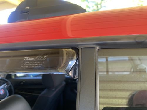 Customer photo review of Slim-line Weather Shields - Volkswagen Golf MK4 5 Door Hatch 98-04